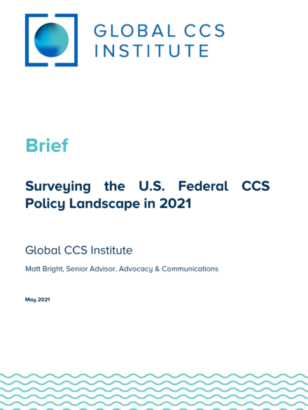 2021年美国联邦CCS政策形势概述