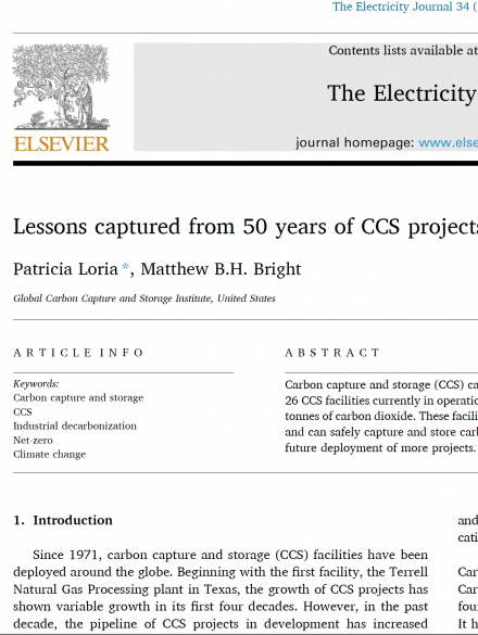 CCS项目50年的经验